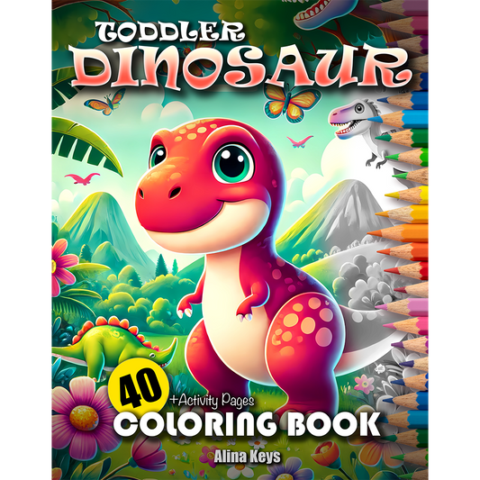toddler dinosaur coloring book cover