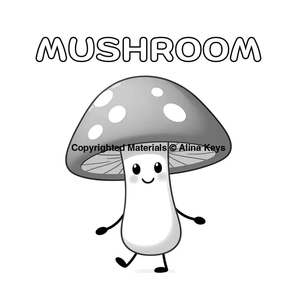 mushroom coloring pages