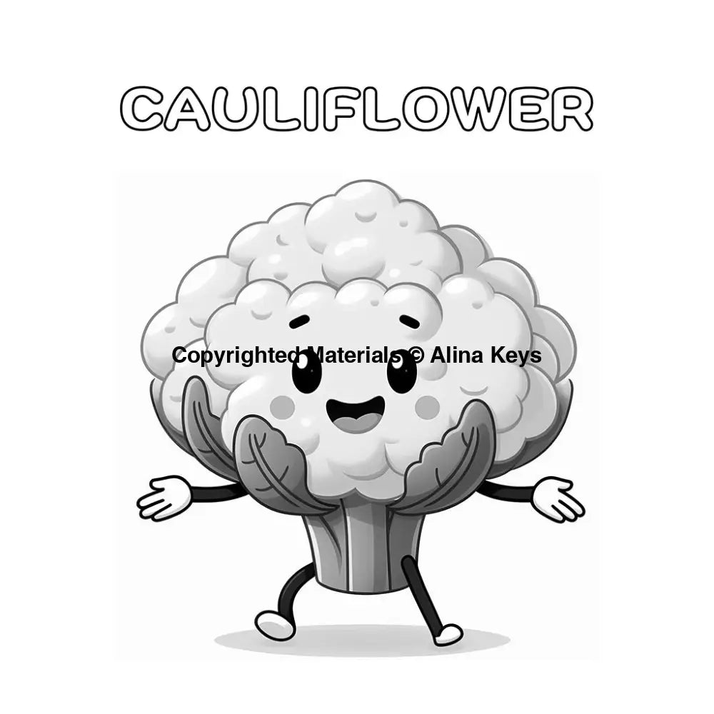 cauliflower coloring pages