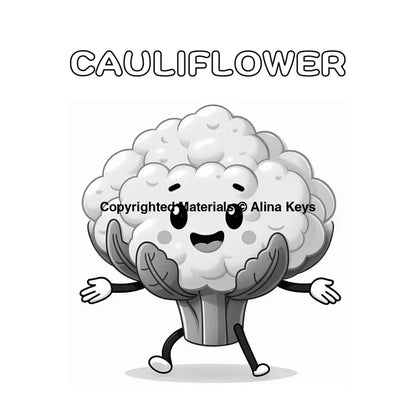 cauliflower coloring pages