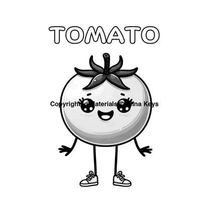 tomato coloring pages