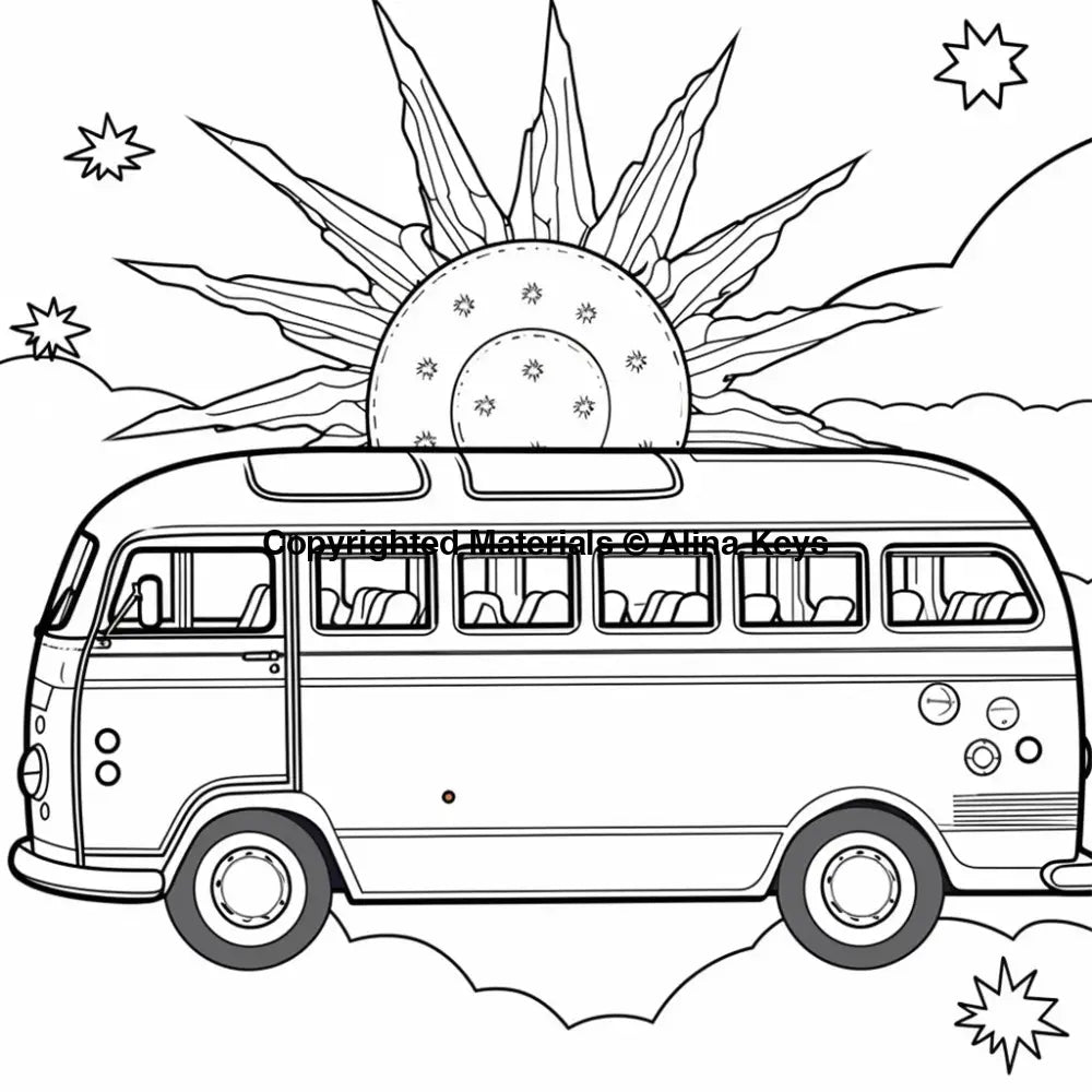 school bus coloring page toddlers