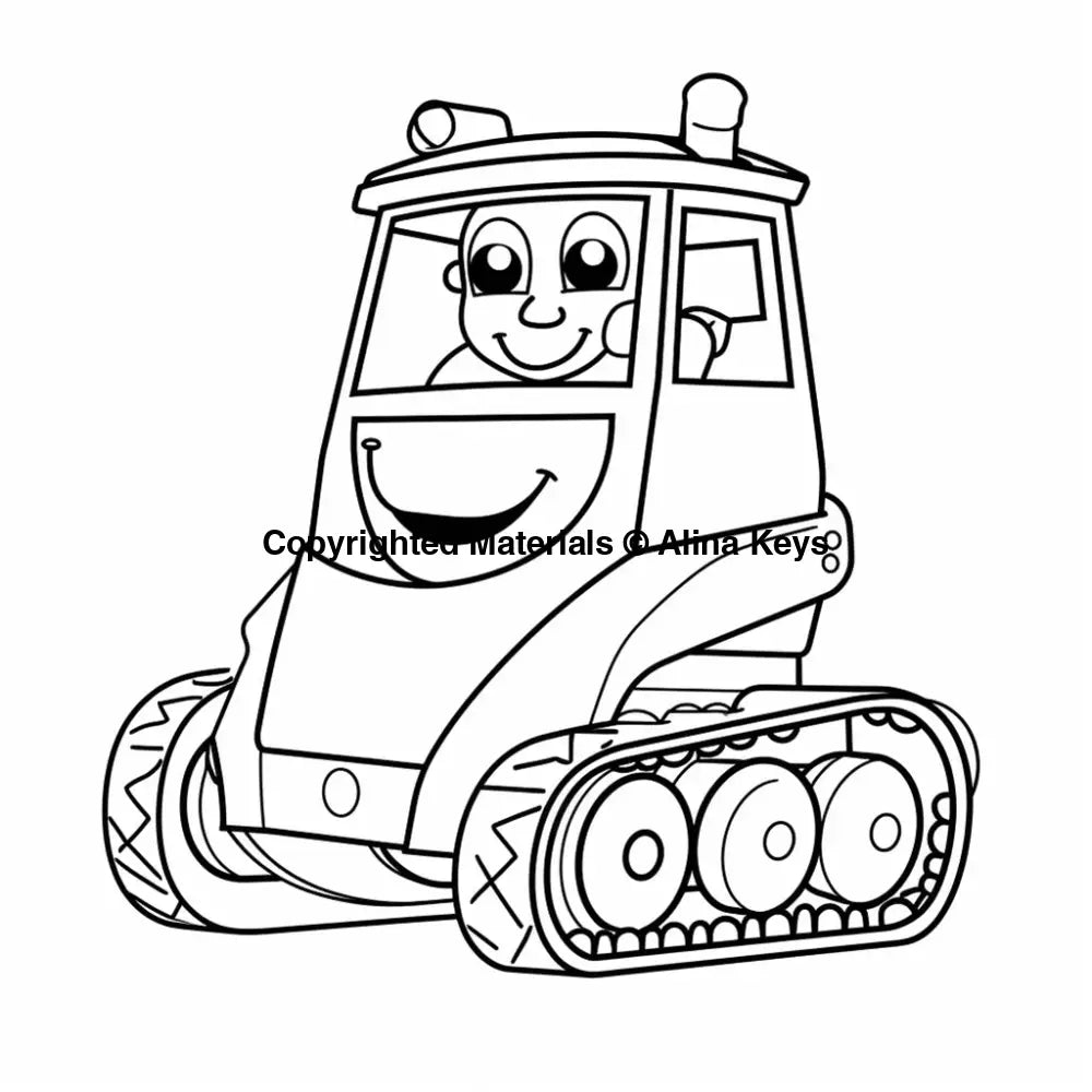 caterpillar bulldozer coloring page toddlers