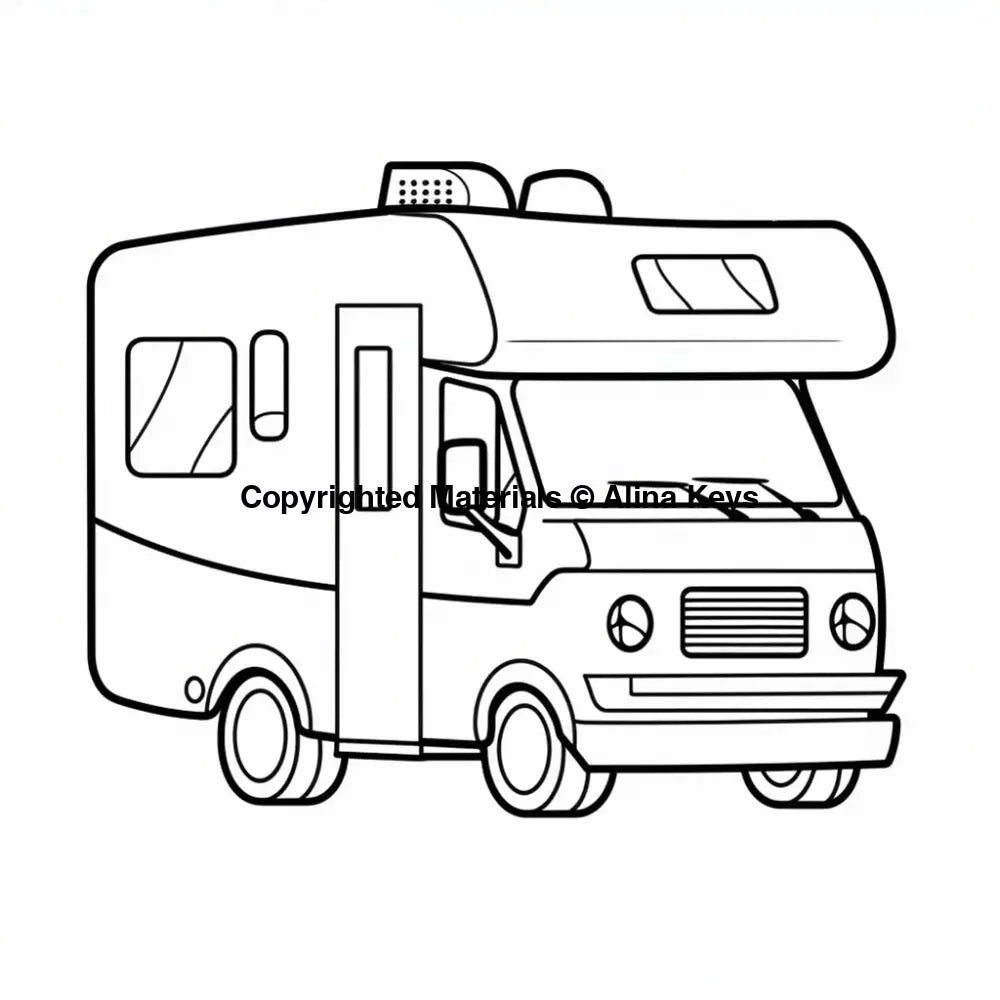 rv camper coloring pages toddler