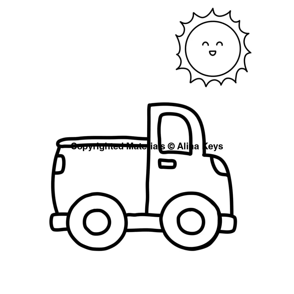 Truck Coloring Page