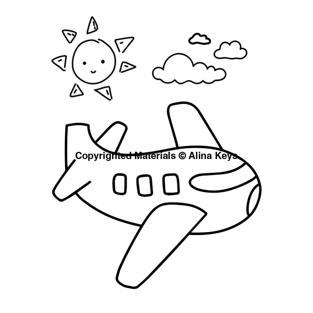 Airplane Coloring Page