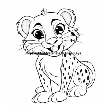 cute tiger coloring page