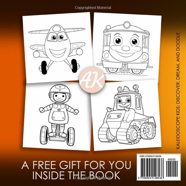 Vehicles Coloring Book Design for Kids and Toddlers Back Cover