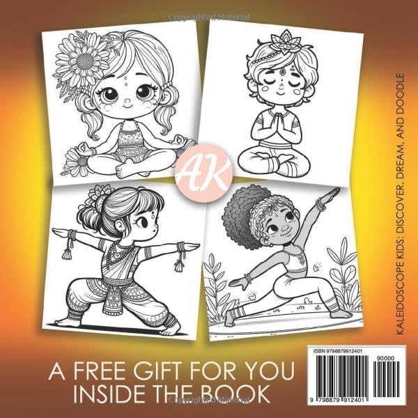 Yoga Adventures for Young Minds Coloring Book Back Cover